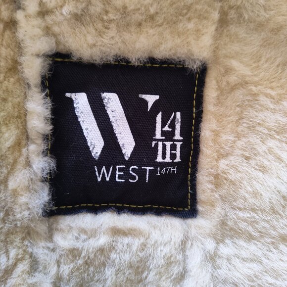 Luxurious West 14th Women's Nolita Drape Authentic Shearling Vest in Gray S to M - Picture 8 of 9